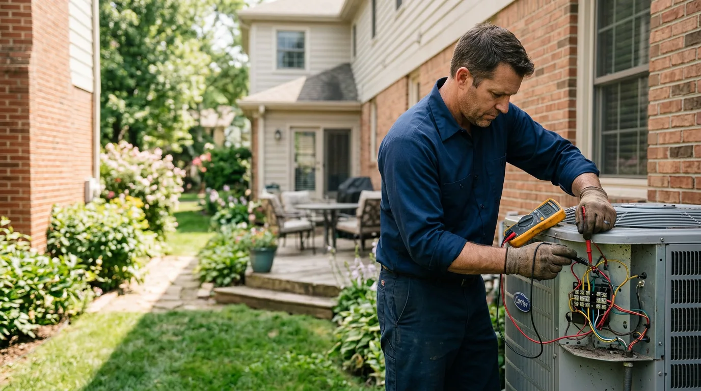 HVAC technician working near Lempster, NH